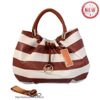 michael kors striped groot bruin koord zakken Vintage Tas Kopen vxk4o985